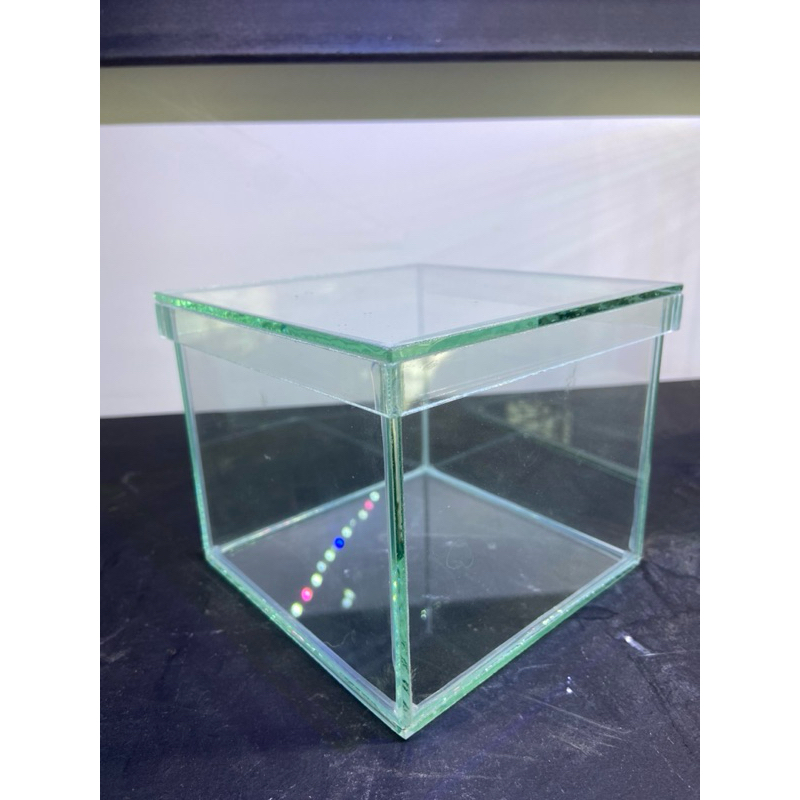 Expositor de relógio vaso Cachepot 12x12x12 com tampa