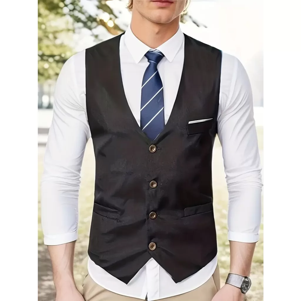 Colete Social Masculino Corte Slim – Confortavel e Elegante Para Todas as Ocasiões