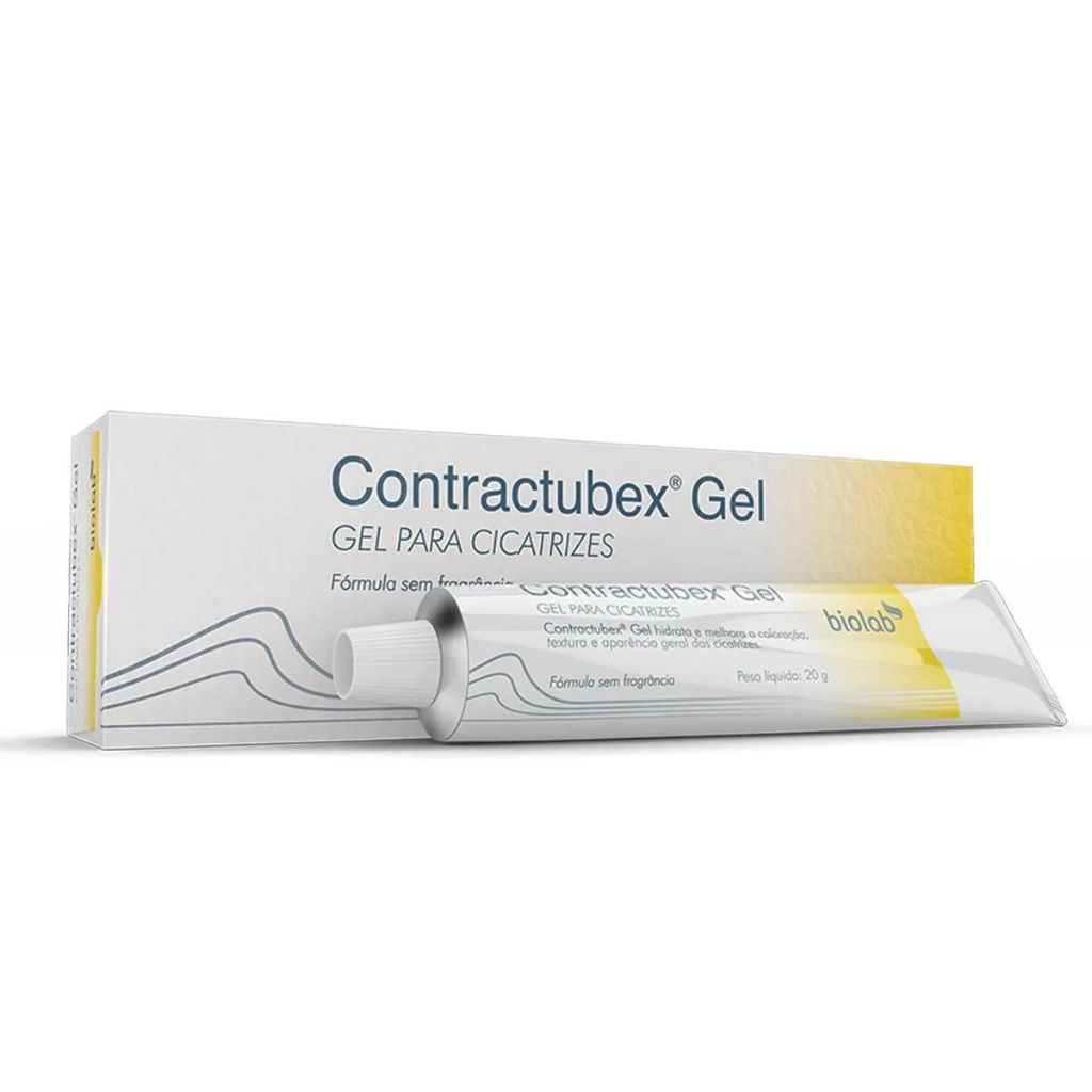 Contractubex Gel 20g  Tratamento para Cicatrizes, Queimaduras, Estrias e Marcas na Pele
