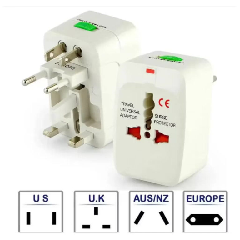 Adaptador de Tomada UNIVERSAL Para Viagem Adaptado