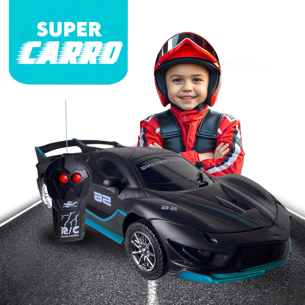 Carrinho Controle Remoto Super Carro Esportivo Recarregavel Brinquedos de Menino