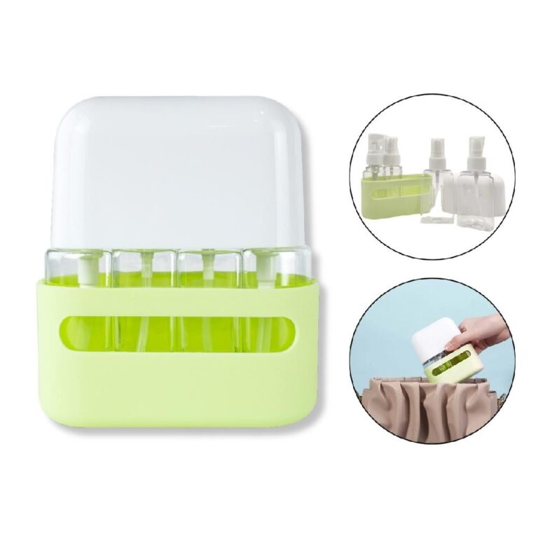 Kit 4 Frascos 50ml Viagem Pump Spray + Case Plást