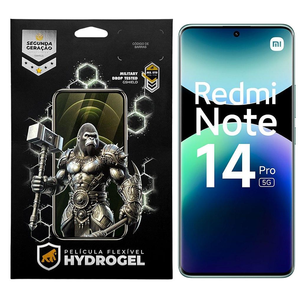 Película Premium Xiaomi Redmi Note 14 Pro 5G  Hydrogel Gshield, Curva, Anti-Impacto
