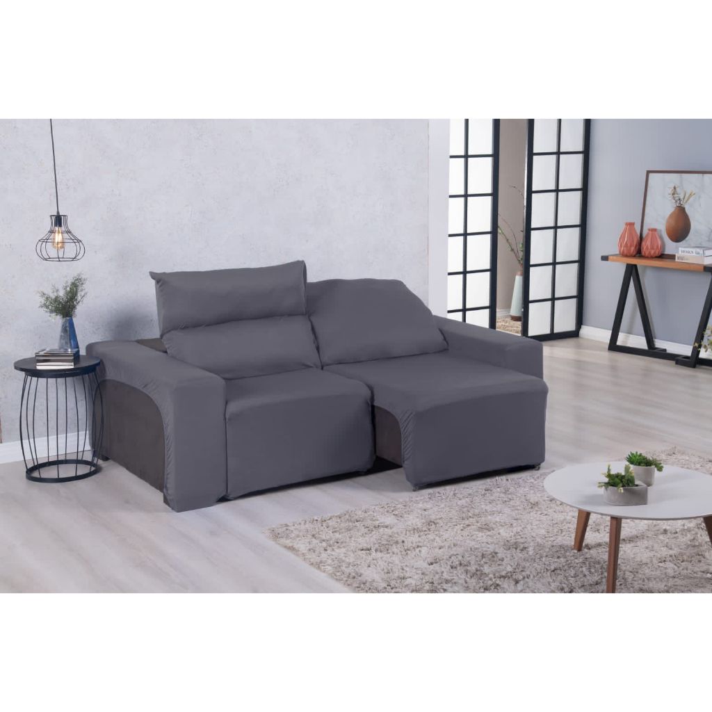 Capa De Sofá Retrátil 2 Lugares Luxo Soft Envio Rápido
