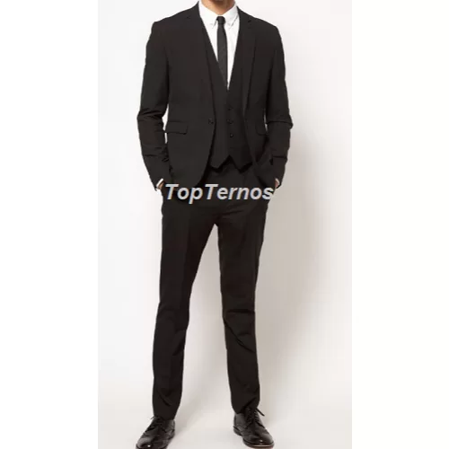 Terno Alfaiataria Microfibra Preto  Perfeito para 