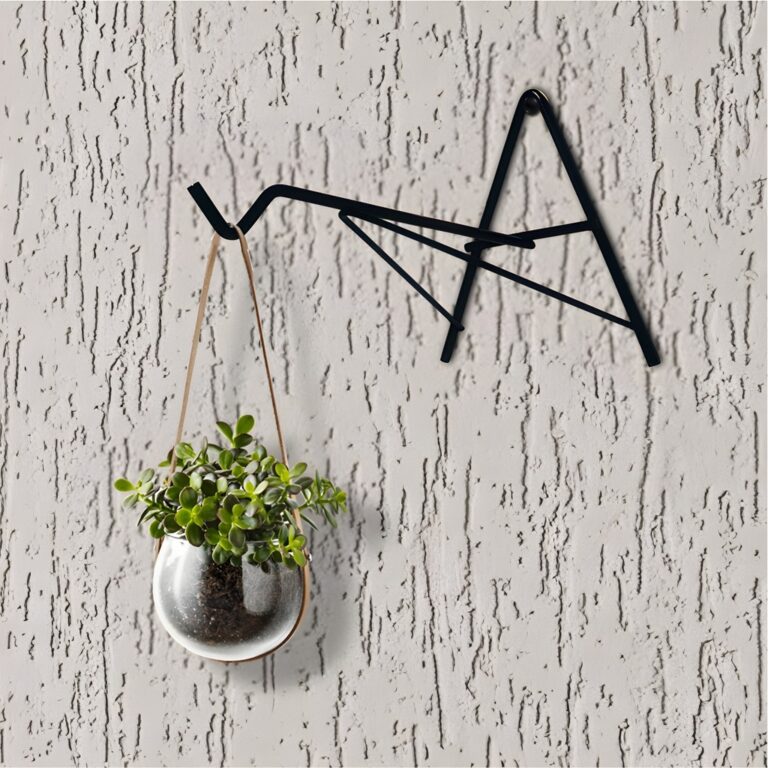 Suporte A para Vaso 20cm  Gancho de Parede Ferro R