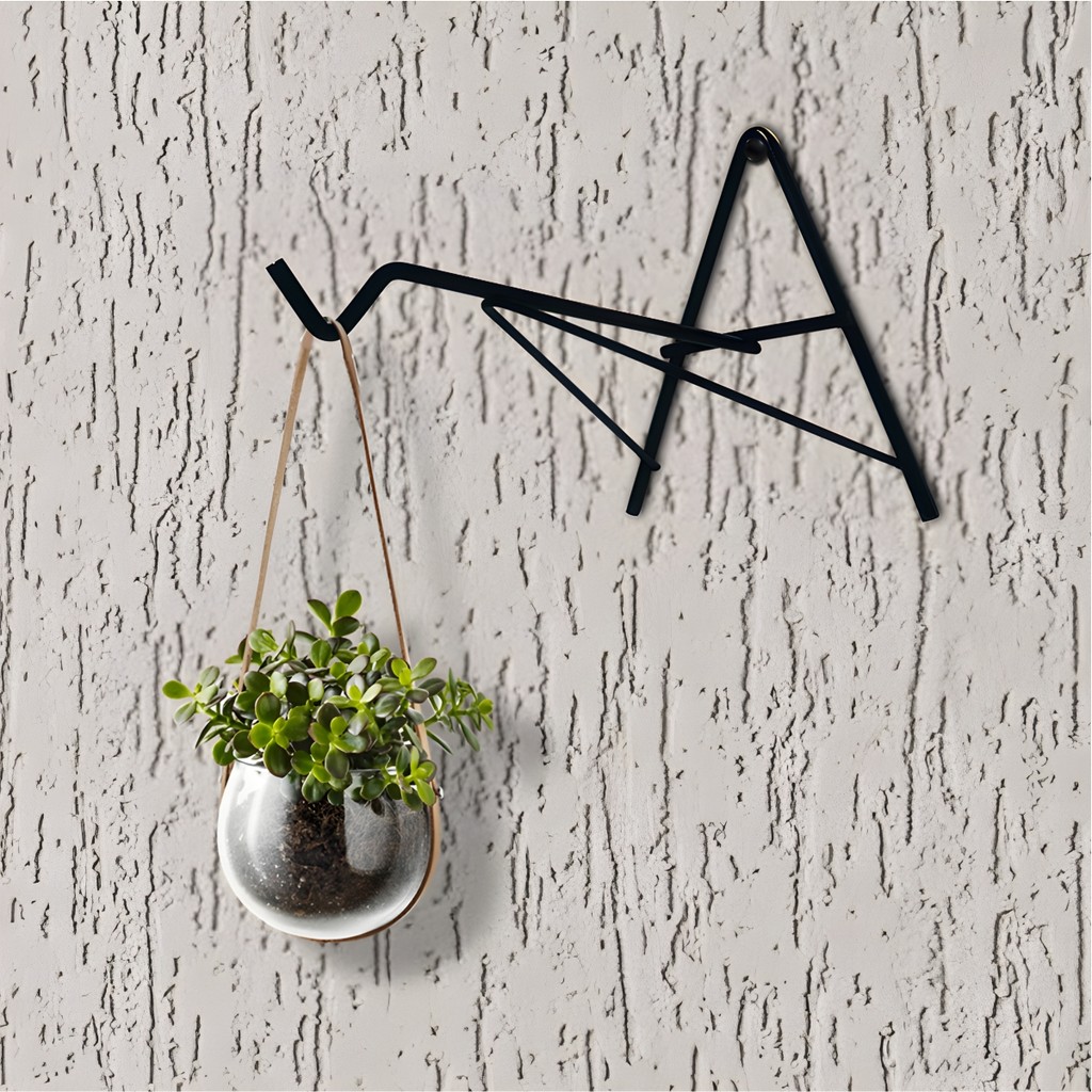 Suporte A para Vaso 20cm  Gancho de Parede Ferro Reforçado  Kit 1 a 10 Peças  Full