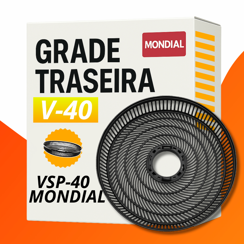 Grade Traseira Ventilador Mondial Original 40cm V-40 Preta