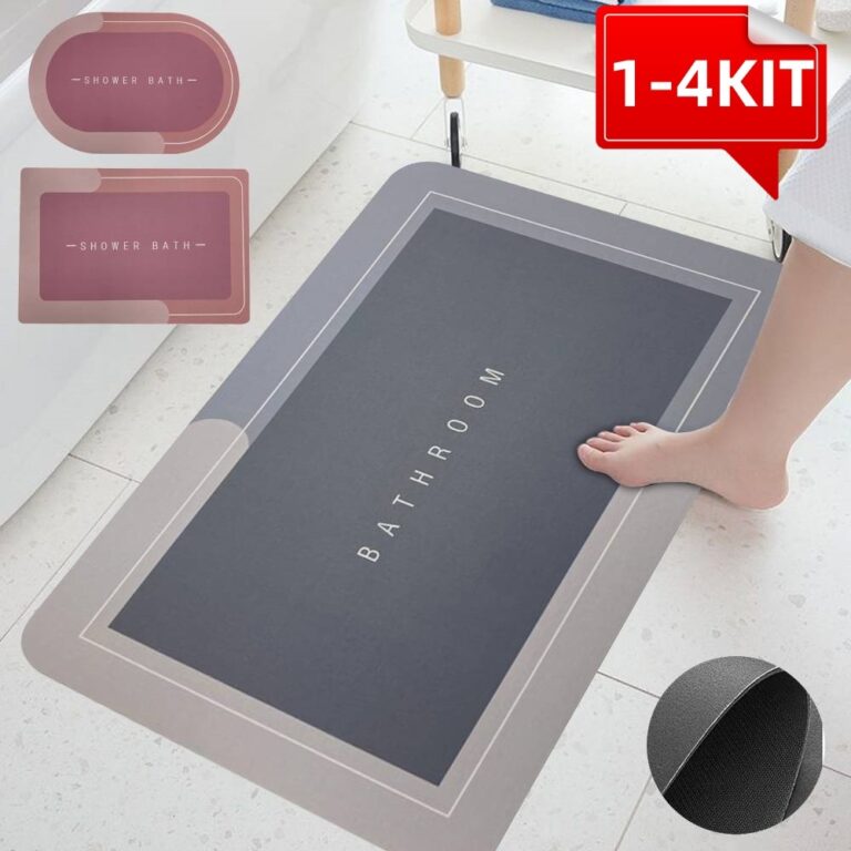Kit Tapete Antiderrapante para Banheiro de Secagem