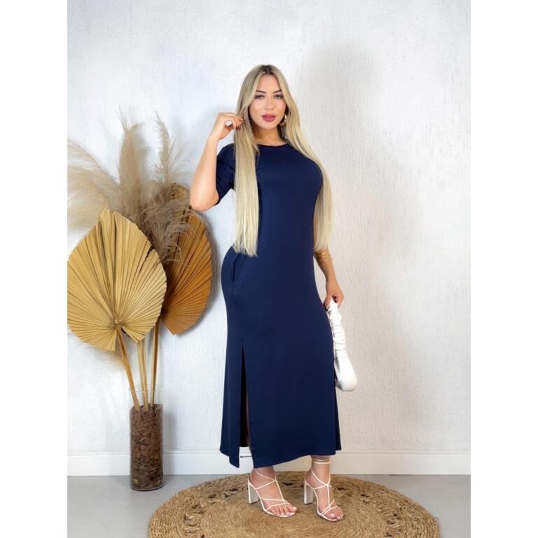 VESTIDO  LONGO DE MANGA