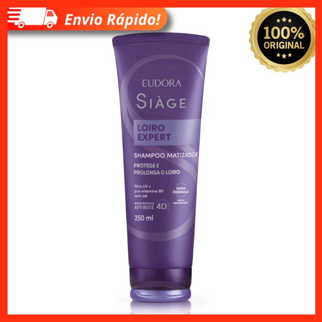 Shampoo Matizador Siàge Loiro Expert V3 250ml – Protege e Prolonga o Loiro – Eudora