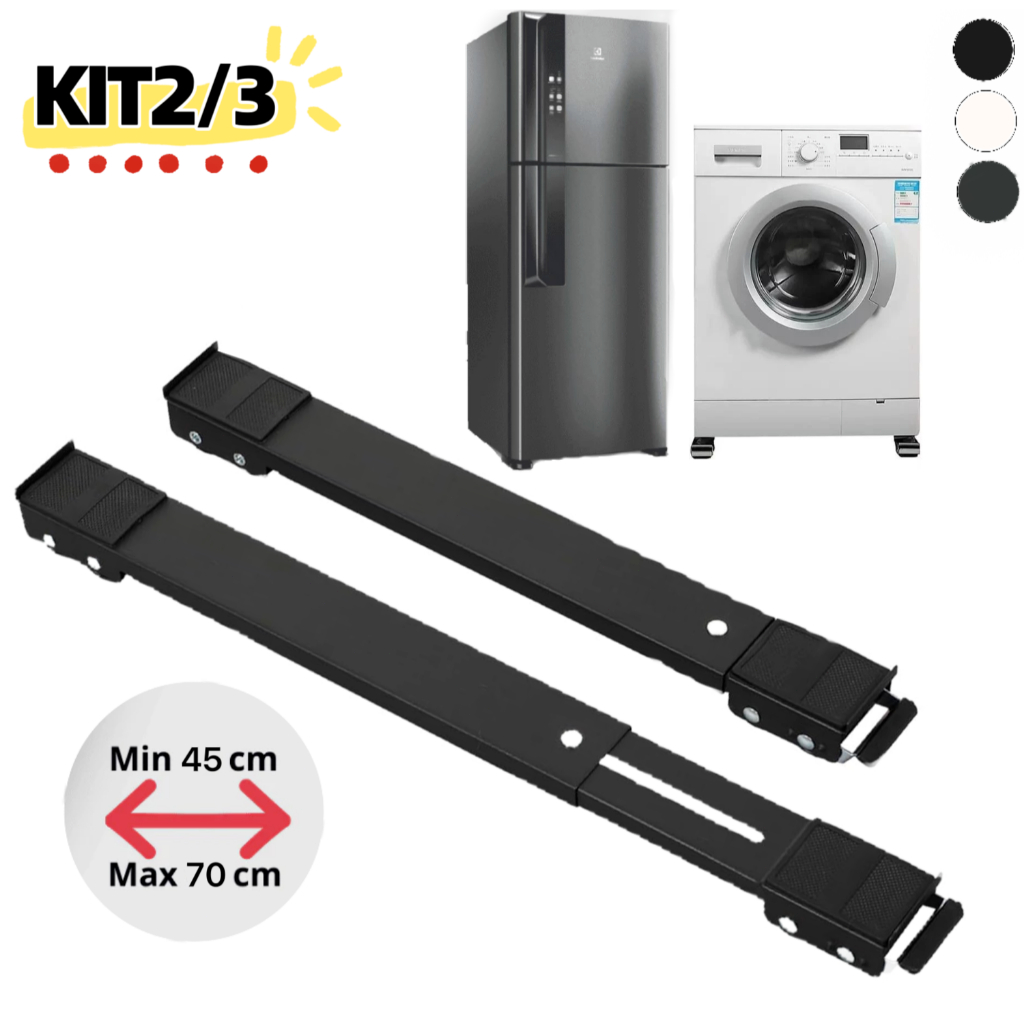 1/2/3pcs Suporte De Base Com Rodinha Para 200kg Aparelho Movedor Móveis Geladeira E Máquina De Lavar