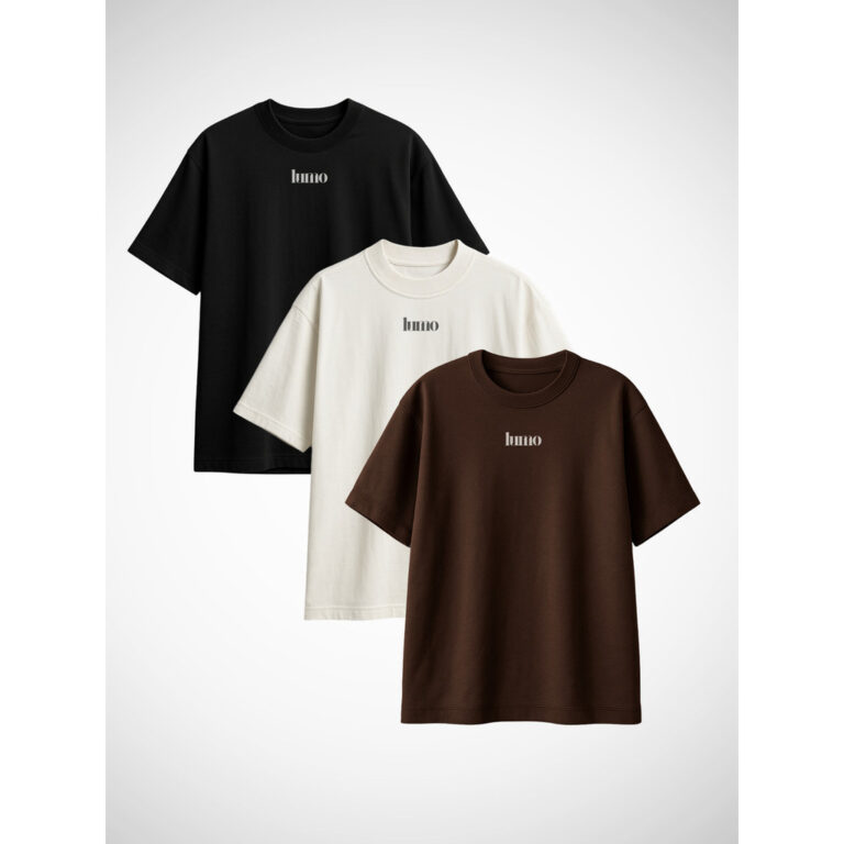 Kit 3 Camisetas Oversized Unissex Streetwear Liso 