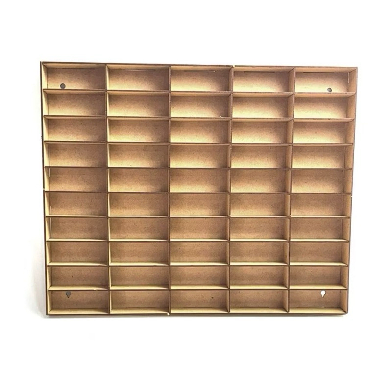 Espositor de Carrinhos Suporte 50 Unidades Madeira mdf