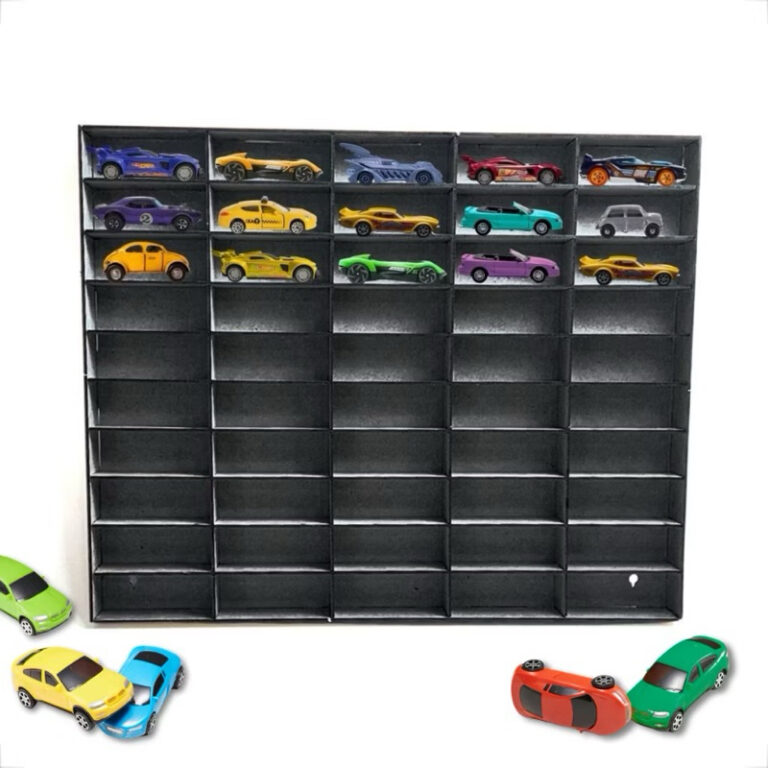 Suporte de Parede Para Carrinhos Mdf Preto