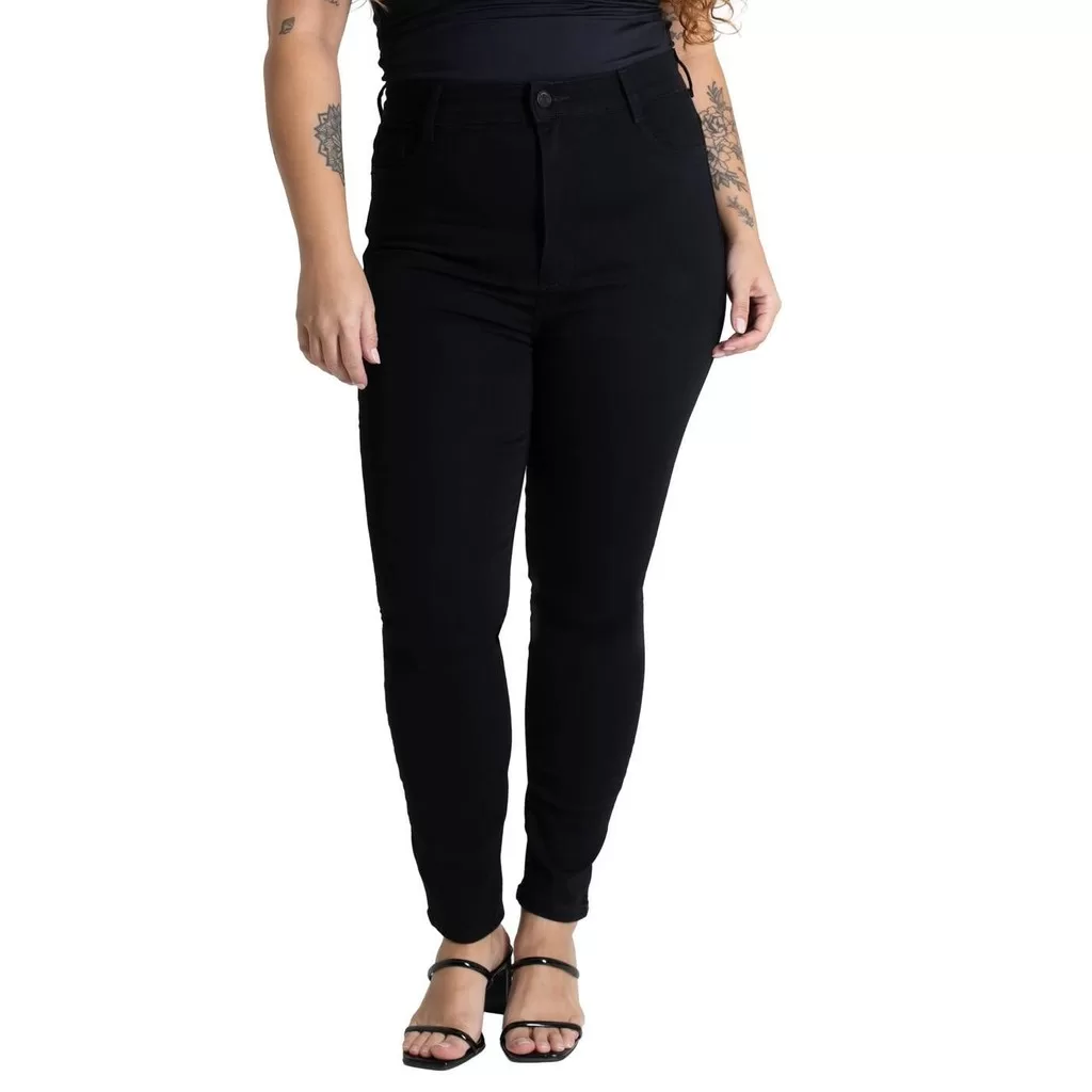 Calça Sarja Sawary Plus Size Wide Leg Petit – 280183