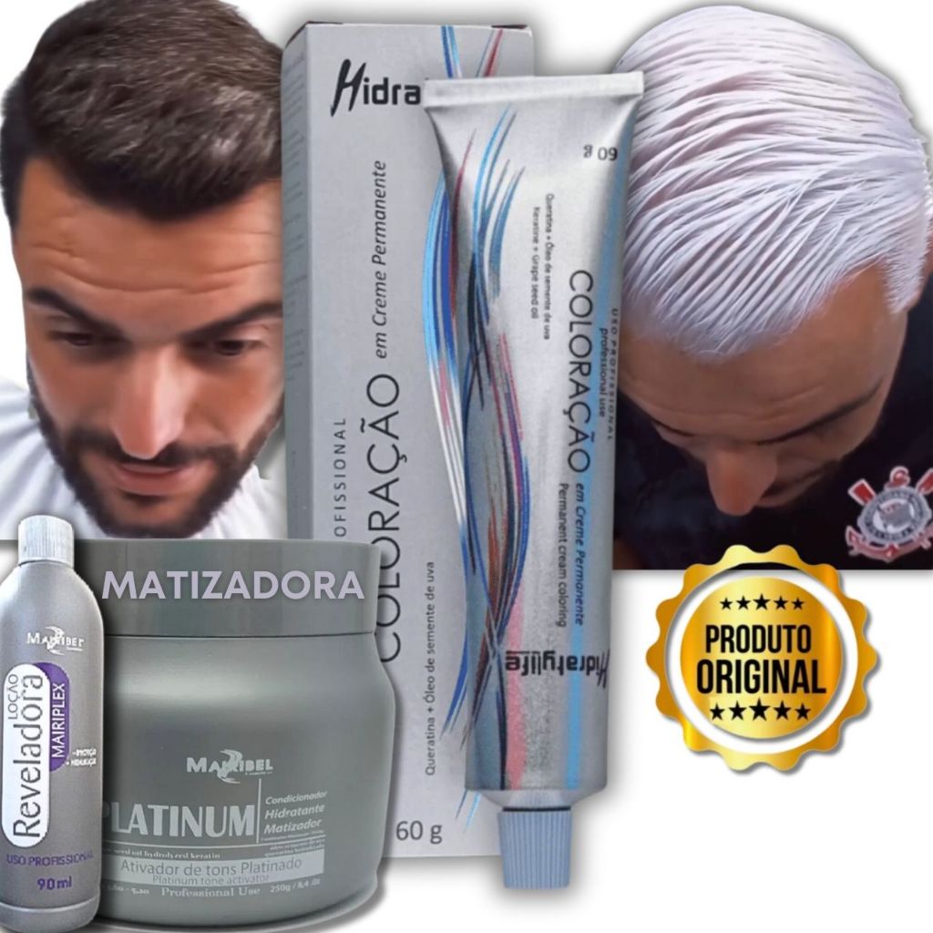 Platinado Radiante: Máscara + Tinta 12.21 + Oxigenada | Efeito Profissional | Compre Agora
