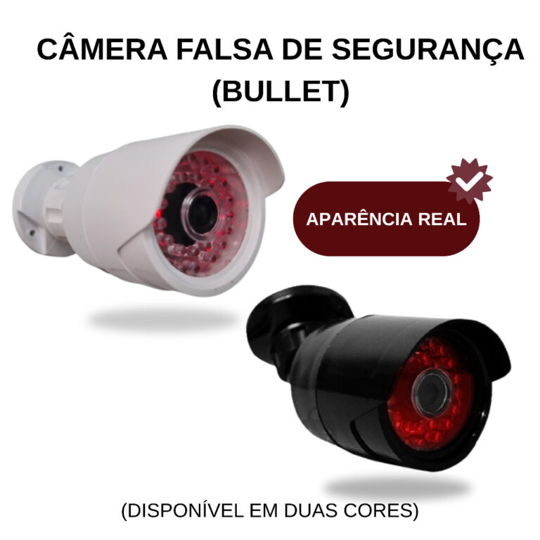 Câmera de Segurança Falsa Infravermelho Bivolt C