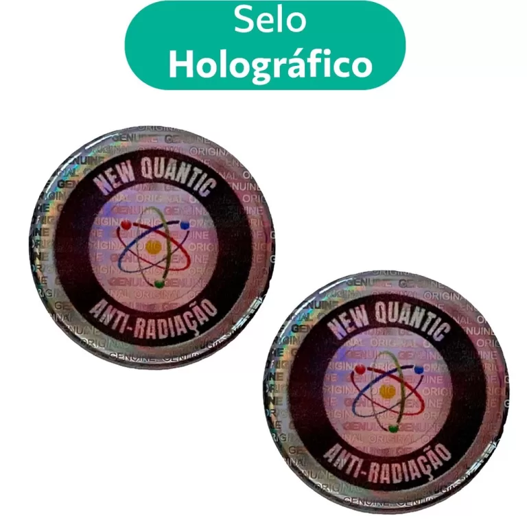 2 Selos Holográficos Newquantic Bloqueia Radiaç