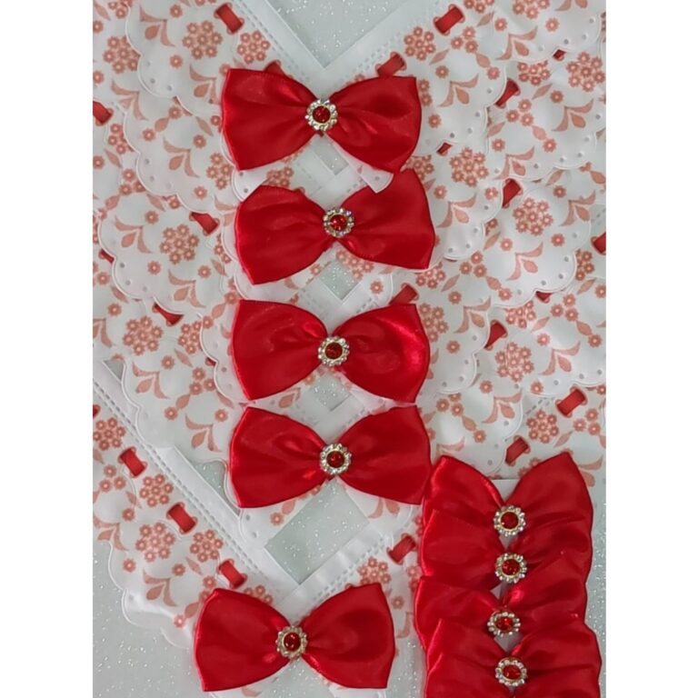 Laços Pet Combinado Luxo 10 laços e 10gargantilh