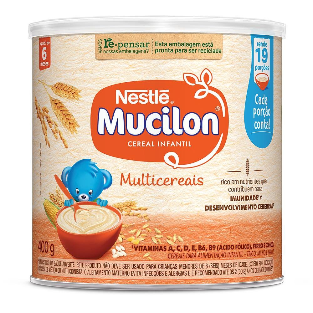 Cereal Infantil Mucilon Multicereais 400g
