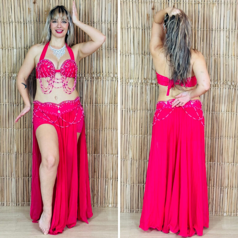 [Liquidação] Dança do Ventre Traje Bordado Comp