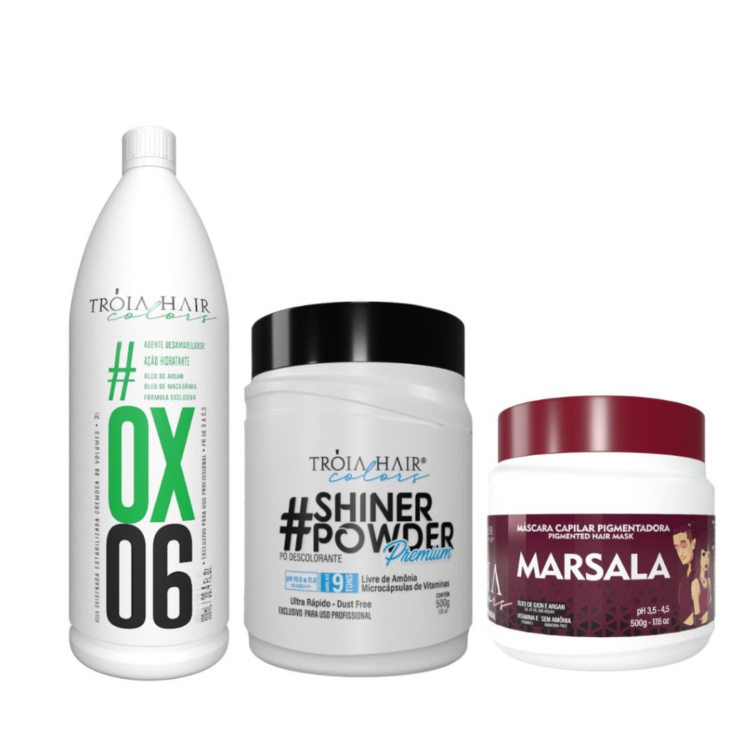 Pó Descolorante + OX + Troia Colors – Troia Hair