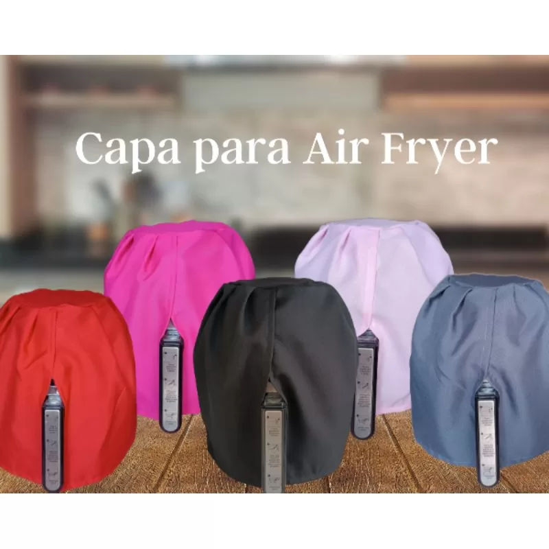 Capa Para Air Fryer Fritadeira Elétrica 3,5 a 4,5 L – Cores Lisas