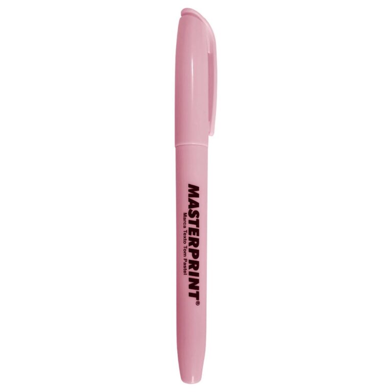 Caneta Marca Texto Rosa Tom Pastel Ponta Chanfrada