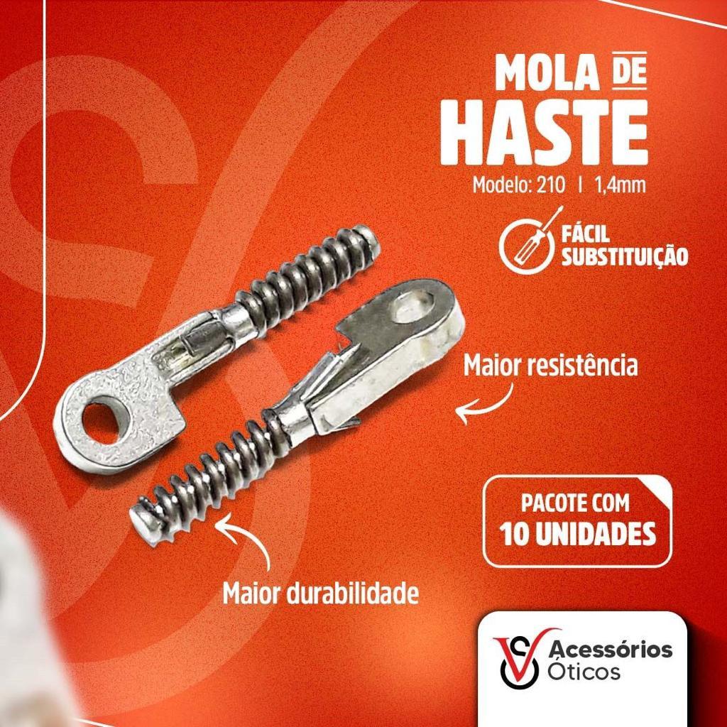Mola 210 Para Óculos | Furo 1.4mm | Reparo de Haste  | Peça Técnica de Conserto