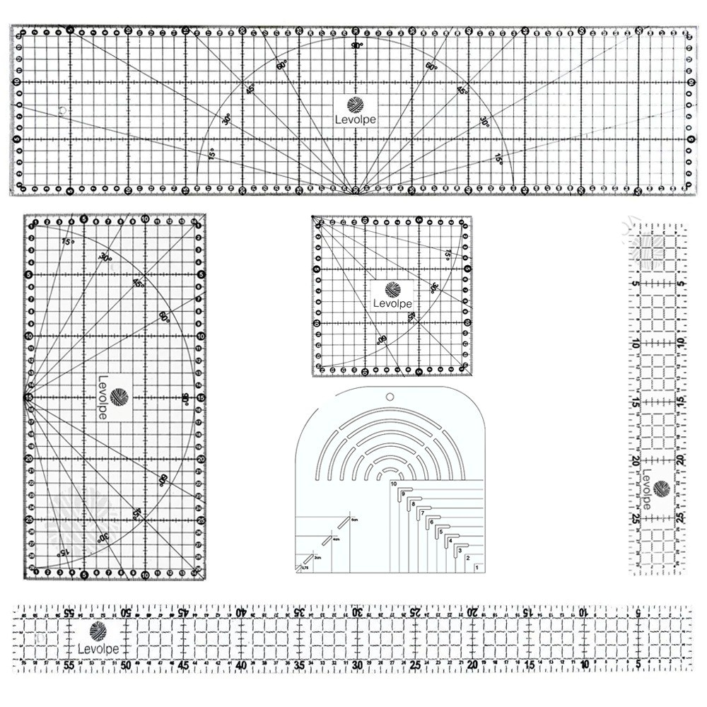Réguas Para Patchwork 15×60 15×30 5×60 5×30 15×15 Caixa De Leite