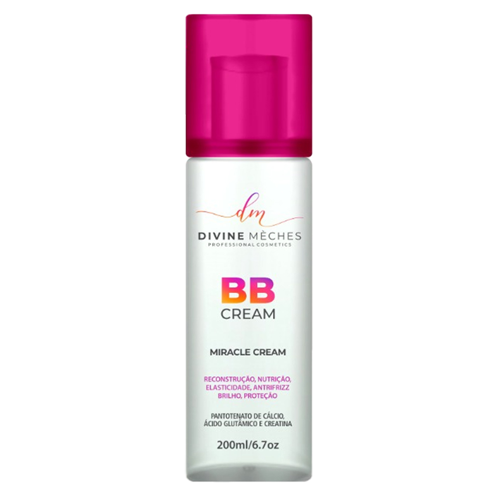 BB Cream Restaurador Capilar Multifuncional 15in1 Divine Mèches Miracle Cream Profissional