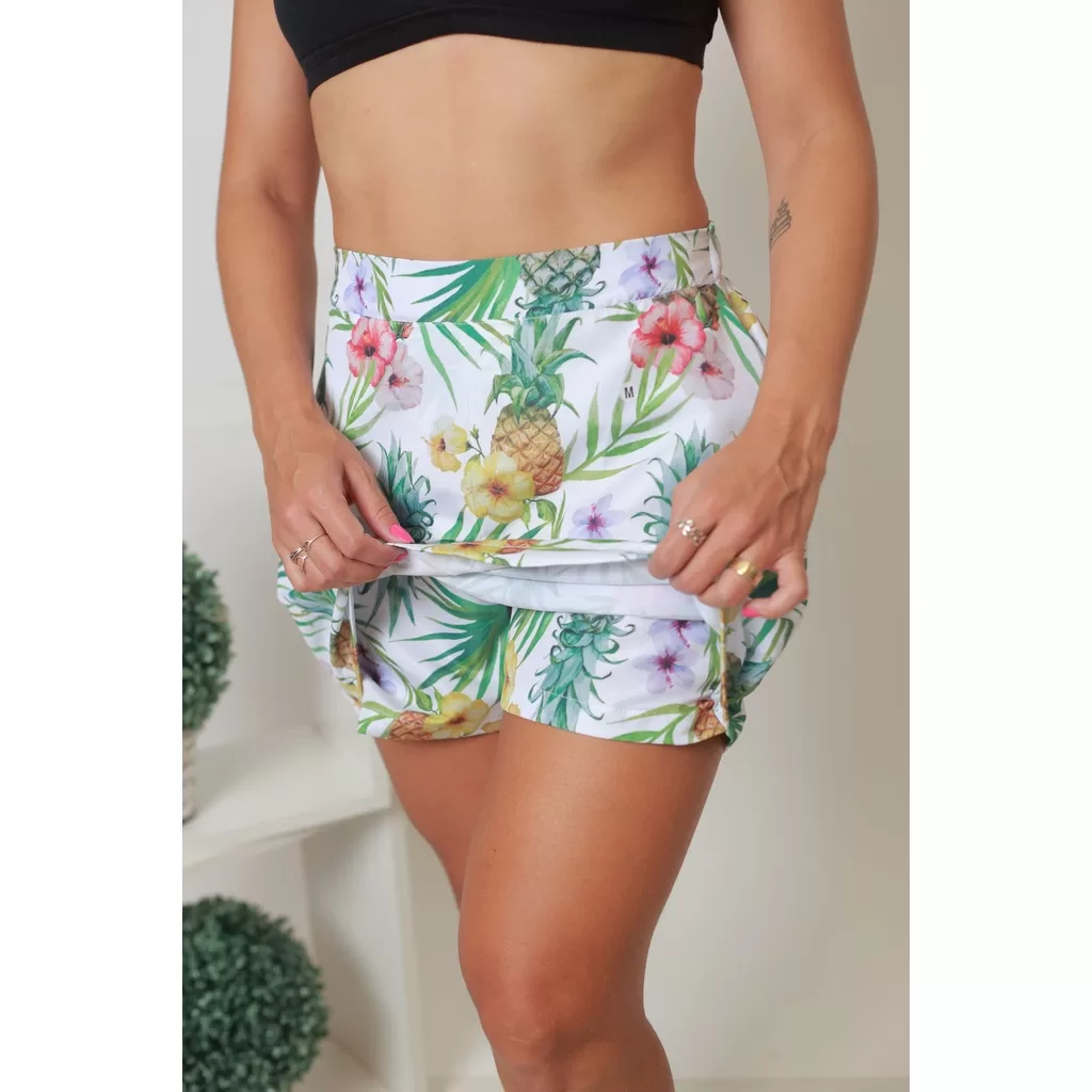Shorts Saia Tactel Abacaxi