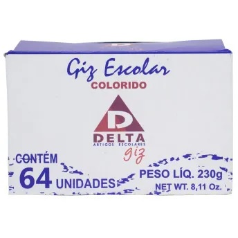 GIZ ESCOLAR ANTIALÉRGICO COMUM COLORIDO PARA QUAD