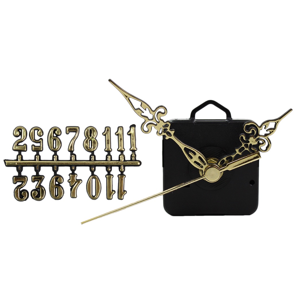 Mecanismo Para Relógio Pequeno 21 mm Com Números E Ponteiros Grandes 3 Kits