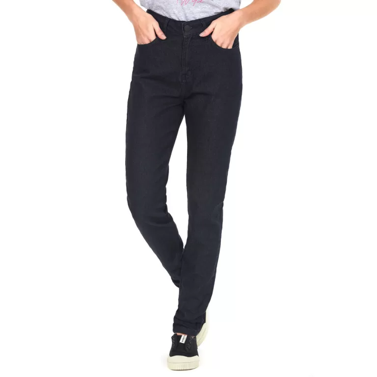 Calça Feminina Jeans Básica Used Black Polo Wear
