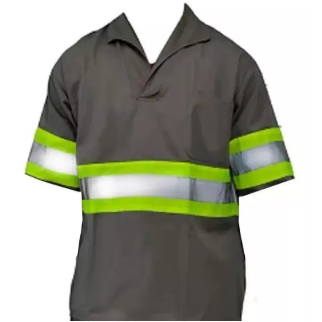 Camisa Brim Faixa Refletiva Manga Longa