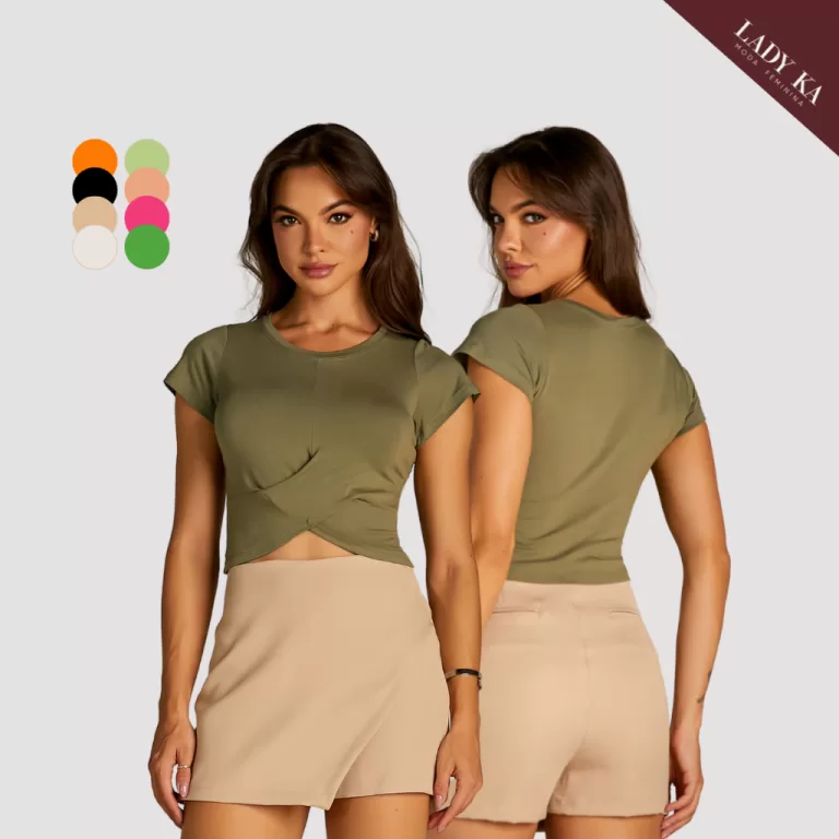 Short Saia Feminina Alfaiataria Premium