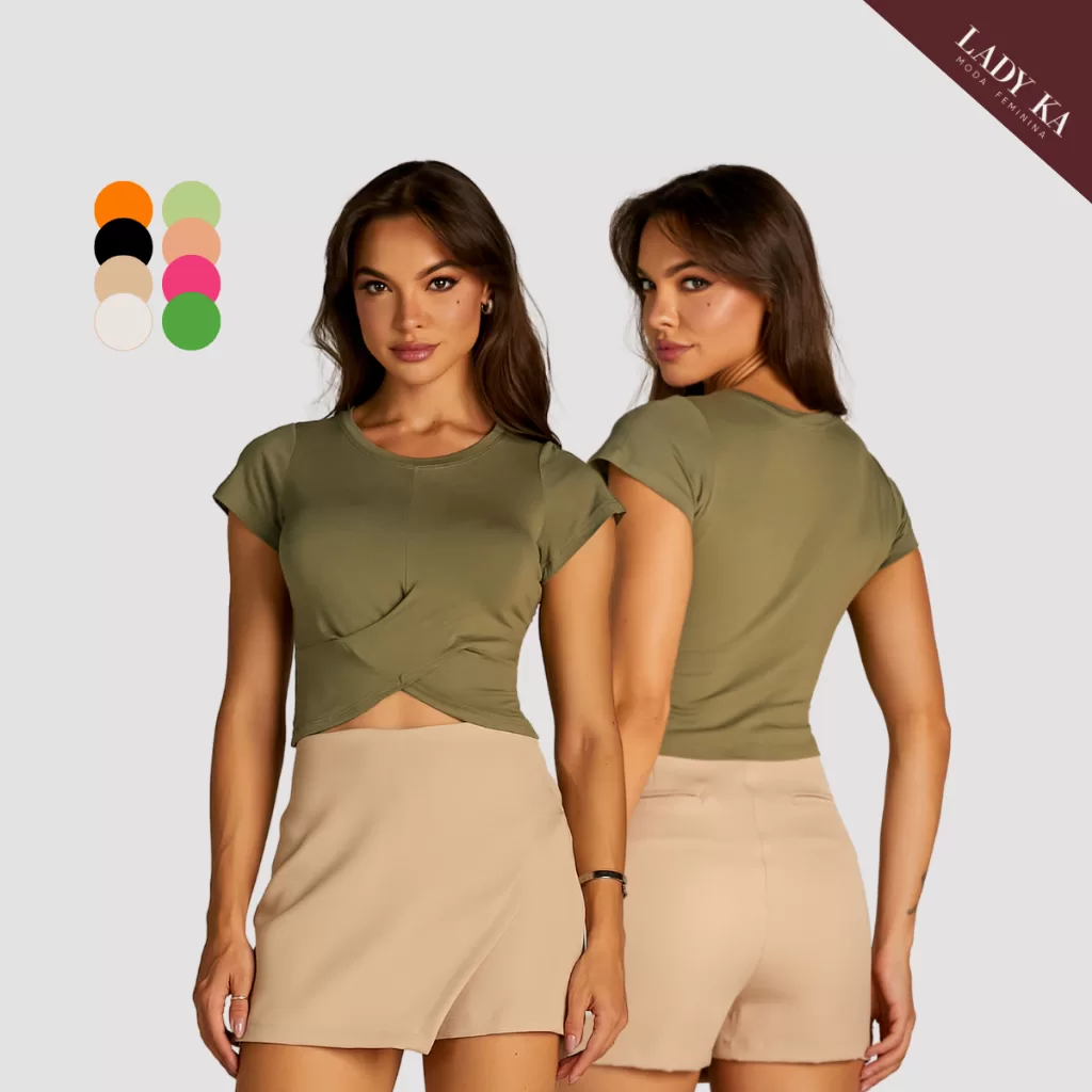 Short Saia Feminina Alfaiataria Premium