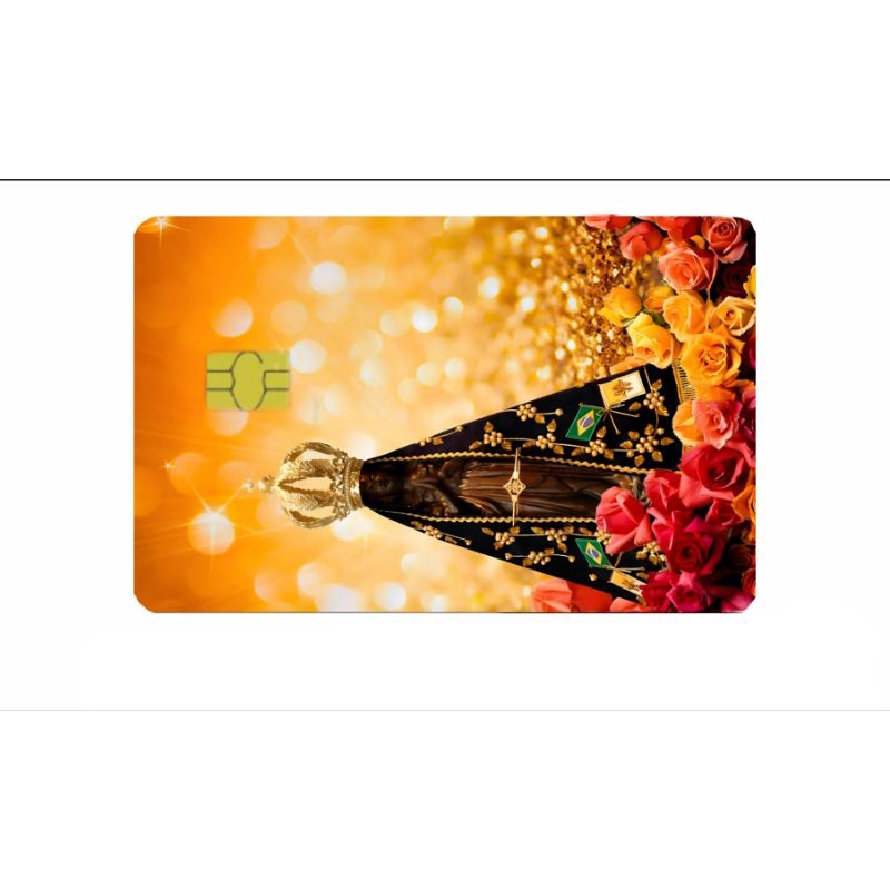 adesivo de cartão crédito débito nossa senhora Aparecida, Maria Deus Jesus santa santinha padroeira