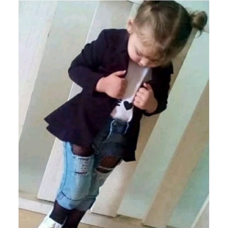 Blazer blogueirinha tendência infantil feminina varias cores