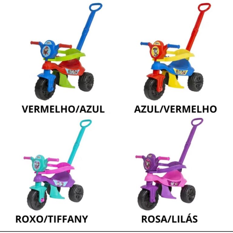 Motoca Triciclo Kendy Vilotrol Ifantil Patrulha Ca