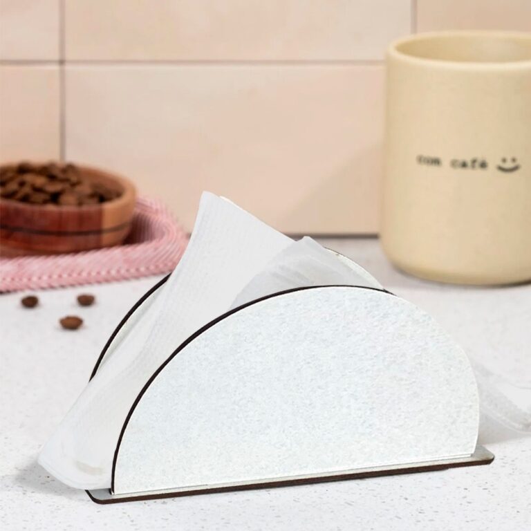 Porta Guardanapo Madeira Mdf Pintada Papel Toalha 