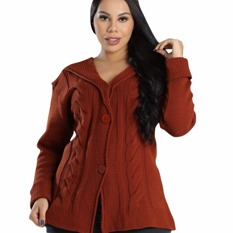 Kimono Lã Casaco Tricot Feminino Moda Outono Inve