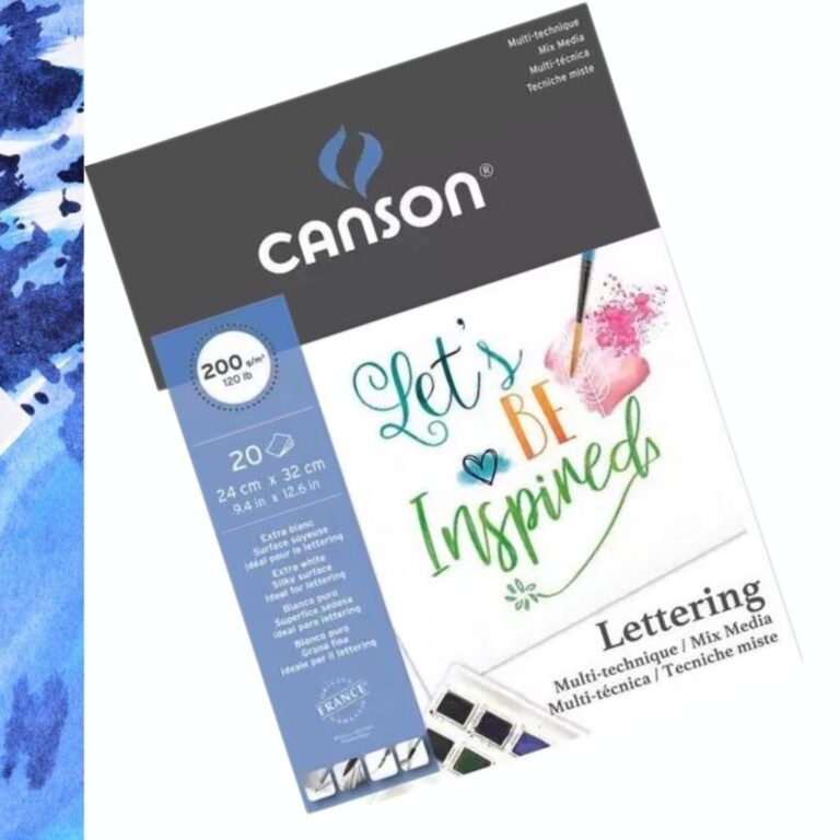 Bloco de Papel Canson Lettering Desenho 20 Folhas 