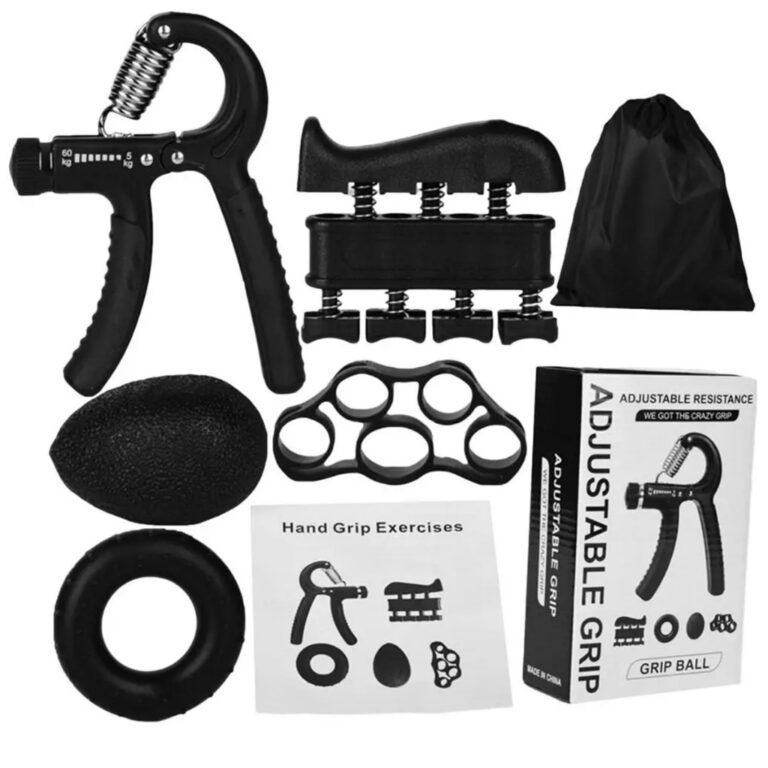 Kit 5 Peças Hand Grip Flexor De Punho Ajustável 