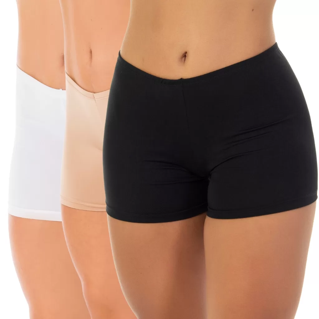 Kit 3 Short Curto Feminino Anagua