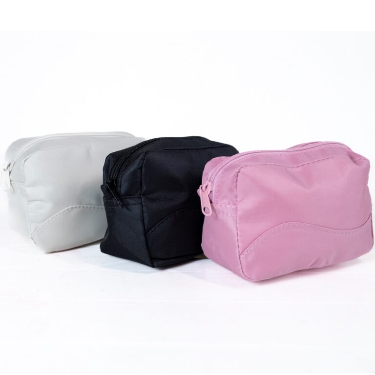 Bolsa feminina pequena para maquiagem e viagem fei