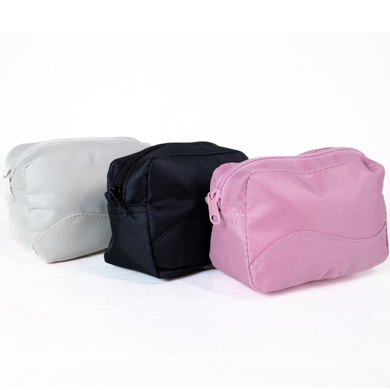 Bolsa feminina pequena para maquiagem e viagem feito de microfibra – Multiuso