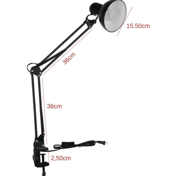 Luminária Pixar Luxo Articulada Metalizado de Mes